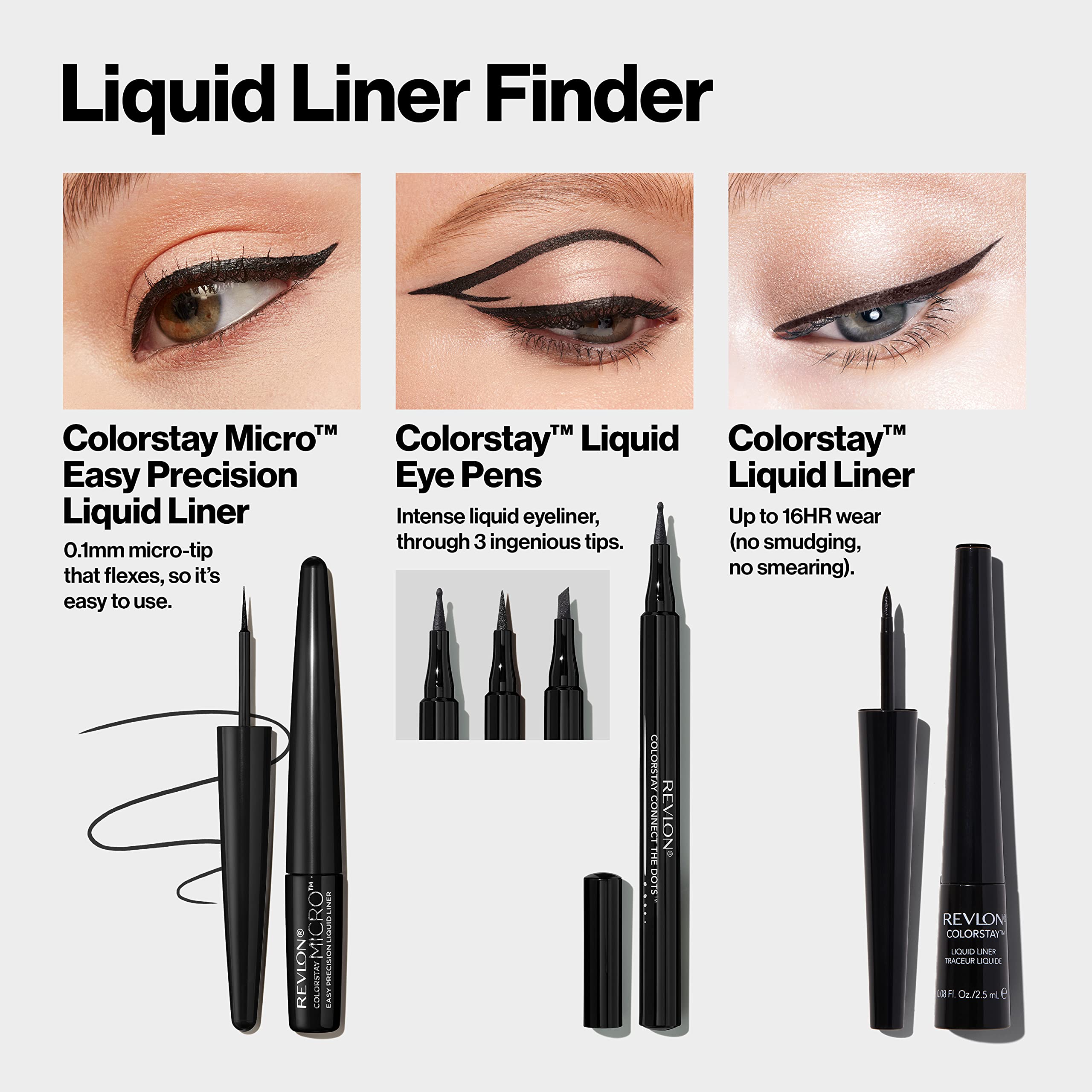 REVLON ColorStay Micro Tip Liner 2-pack packaging shown for value and convenience.