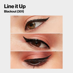 REVLON ColorStay Micro Tip Liner smear-proof formula on arm swatch for lasting wear.