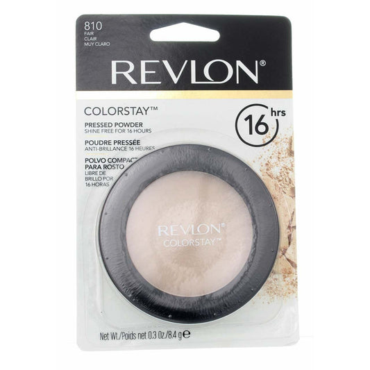 Revlon ColorStay powder SoftFlex Fair 810 shade swatch for even coverage