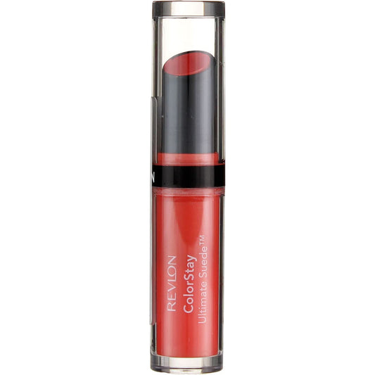 REVLON ColorStay Ultimate Suede Cruise lipstick application shot showing smooth, comfortable wear.