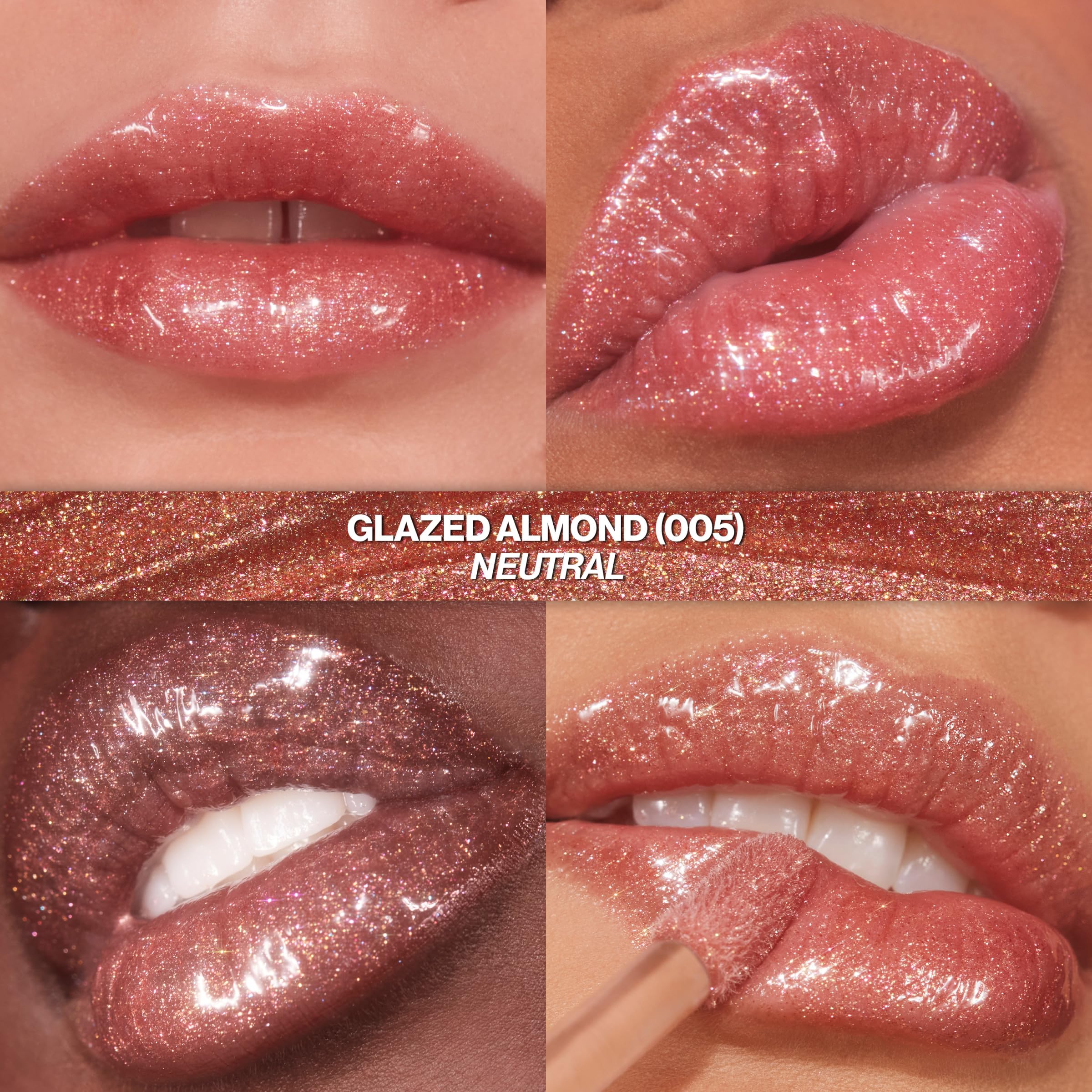 Gift set featuring three shades: Rose Glow, Glazed Almond, Diamond Drama