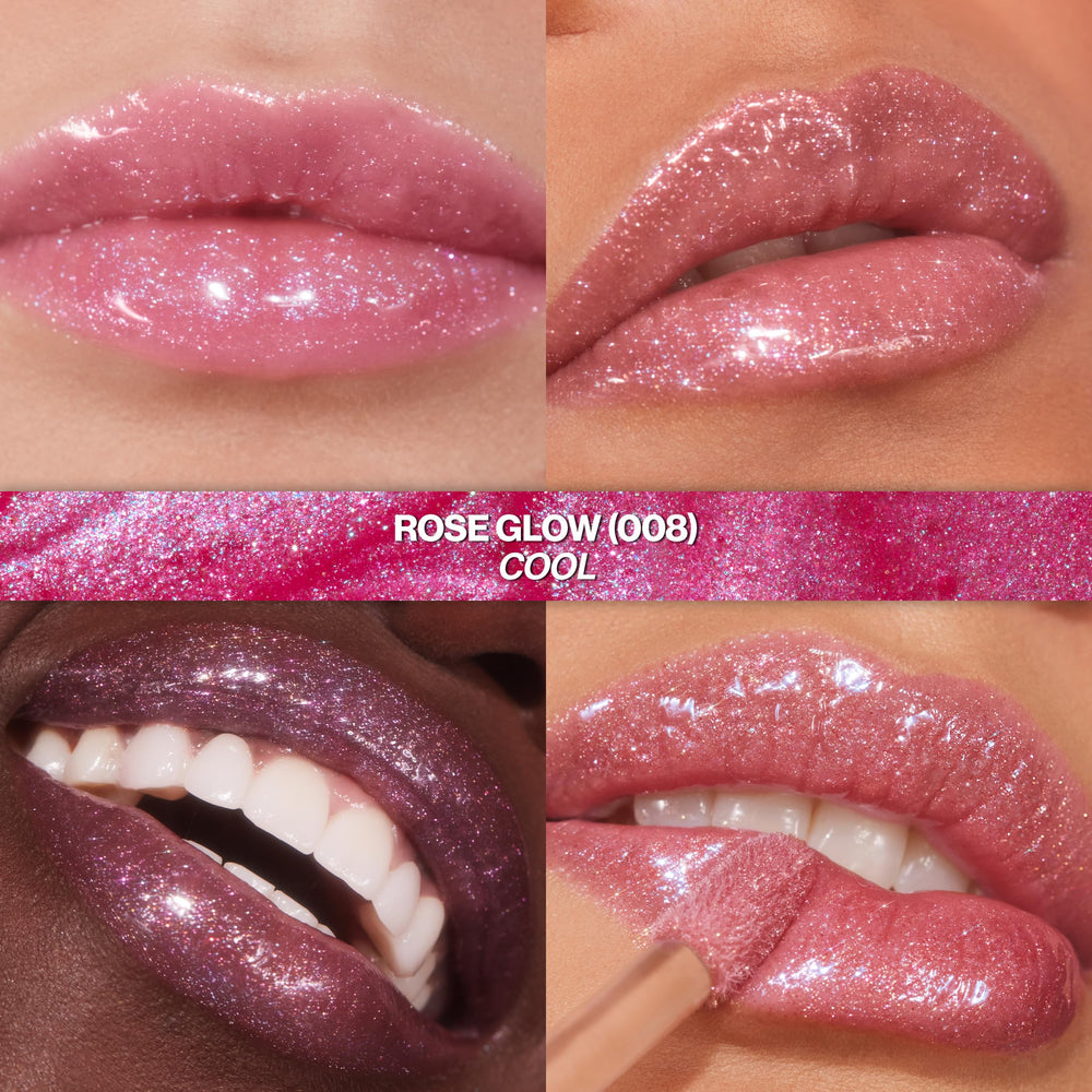 Revlon Glimmer Gloss high-shine finish catching light from multiple angles