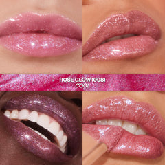 Revlon Glimmer Gloss high-shine finish catching light from multiple angles