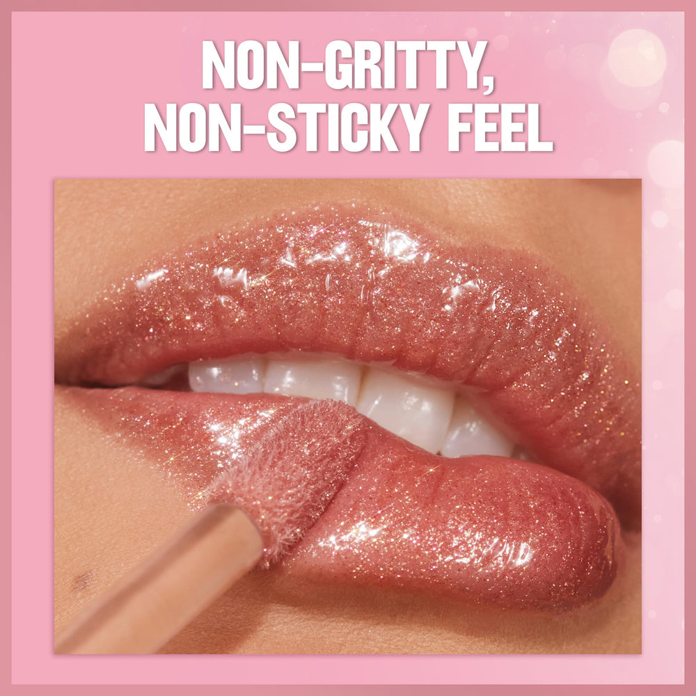 Hydration boost visible on lips with Revlon Glimmer Gloss for smoother appearance