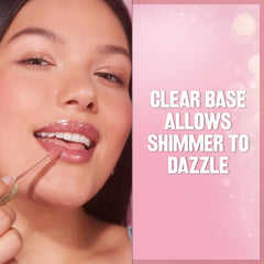 Oversized applicator of Revlon Glimmer Gloss delivers generous coverage