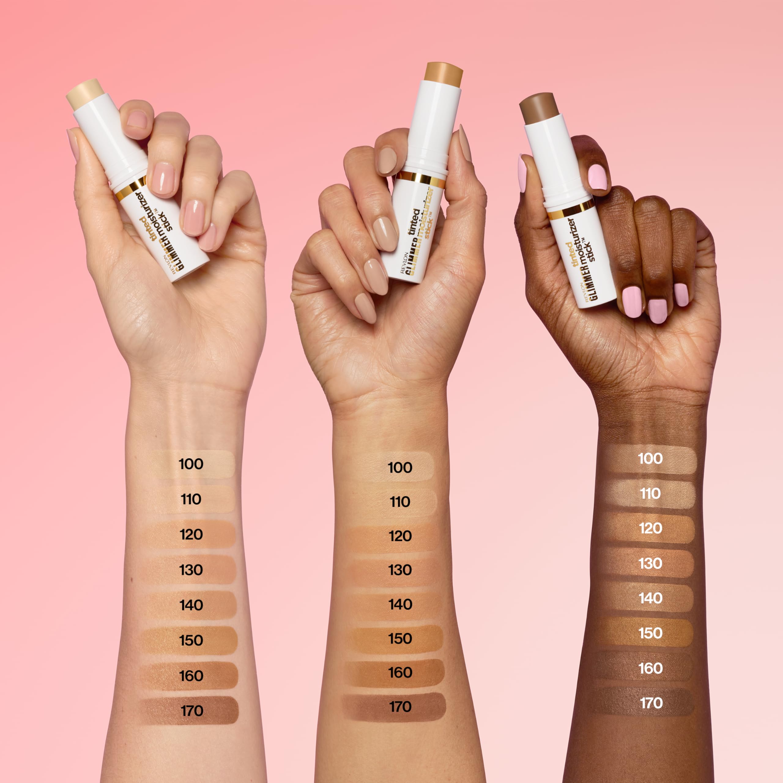 REVLON Glimmer Tinted Moisturizer Stick delivers consistent hydrating moisture throughout the day.