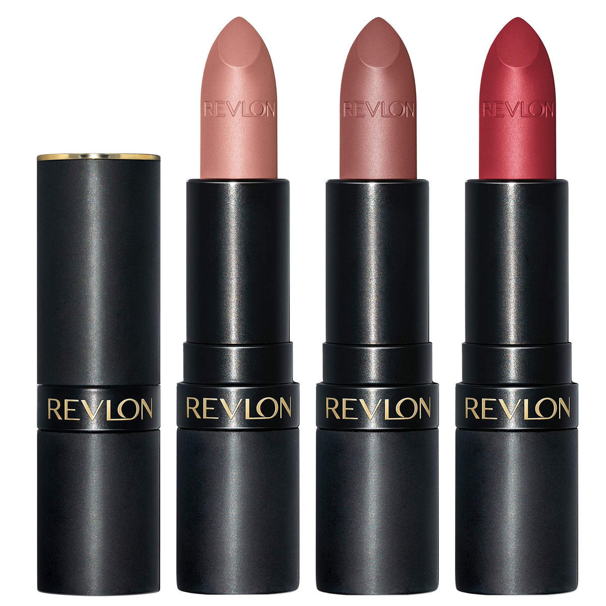 Revlon Super Lustrous Pick Me Up matte lipstick tube with bold color payoff.