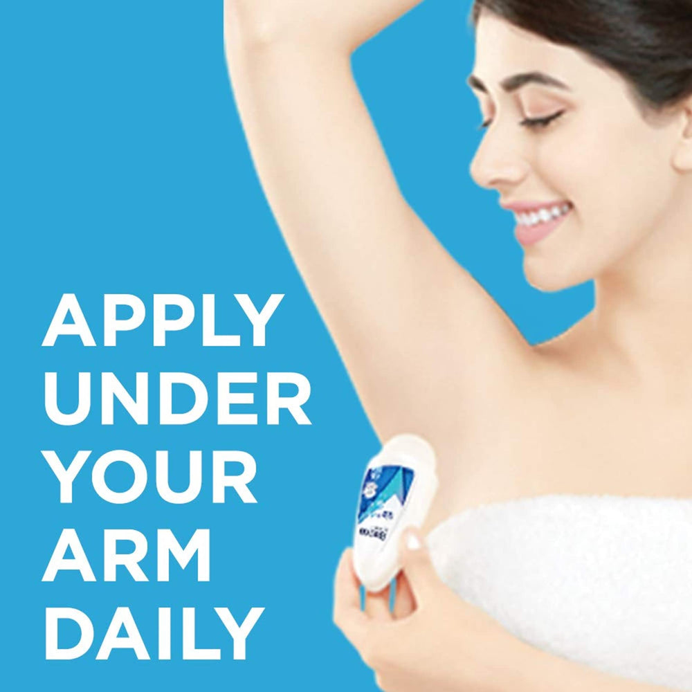 Rexona Shower Fresh quick-dry formula on skin after application.
