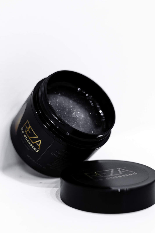 Reza King of Wax jar close-up highlighting texture and premium finish