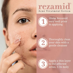Rezamid skin-tone matching foundation shade shown on forearm