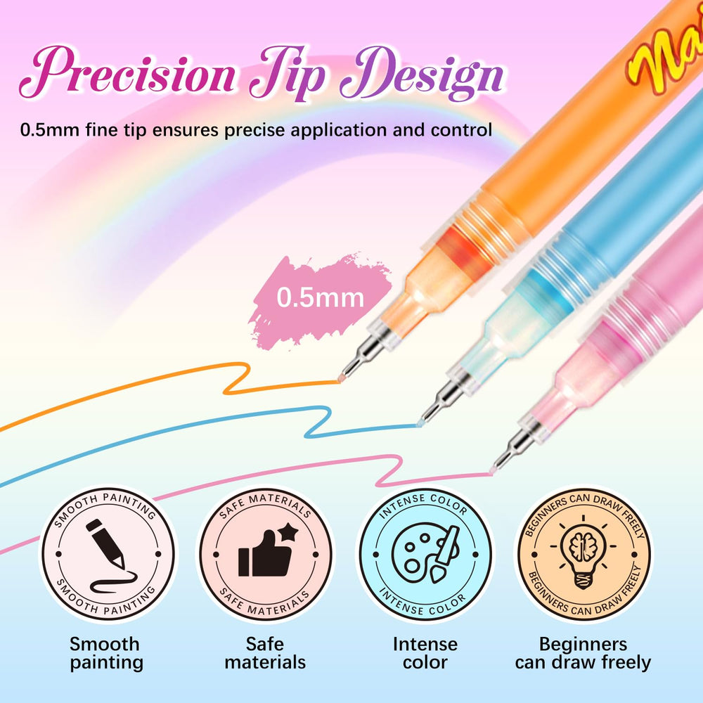 RFENLY multi-functional pens as markers and brushes for color filling.