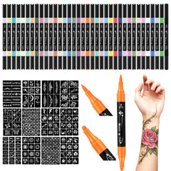 RFENLY tattoo markers in 36 colors for vibrant temporary body art on skin.
