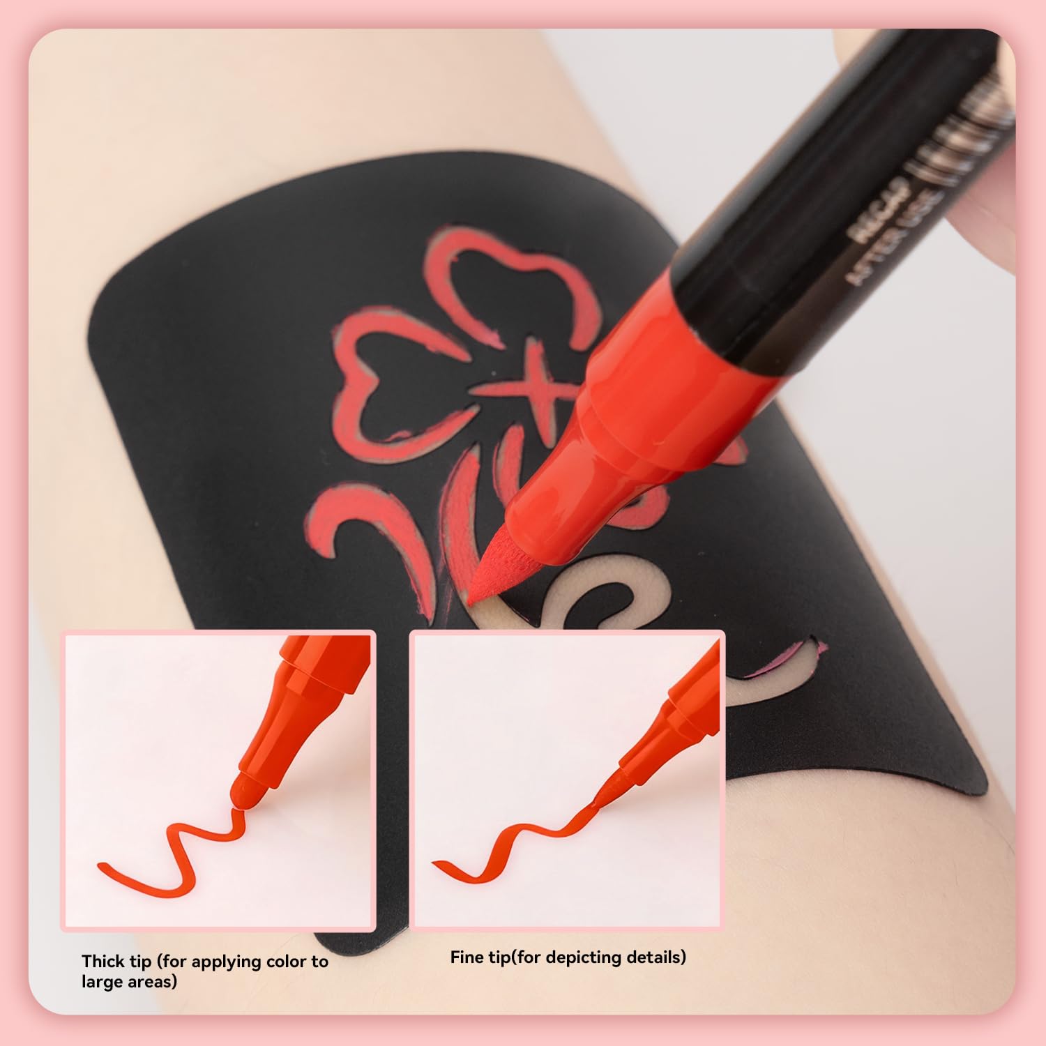 RFENLY waterproof and smudge-proof color stays visible through activities.