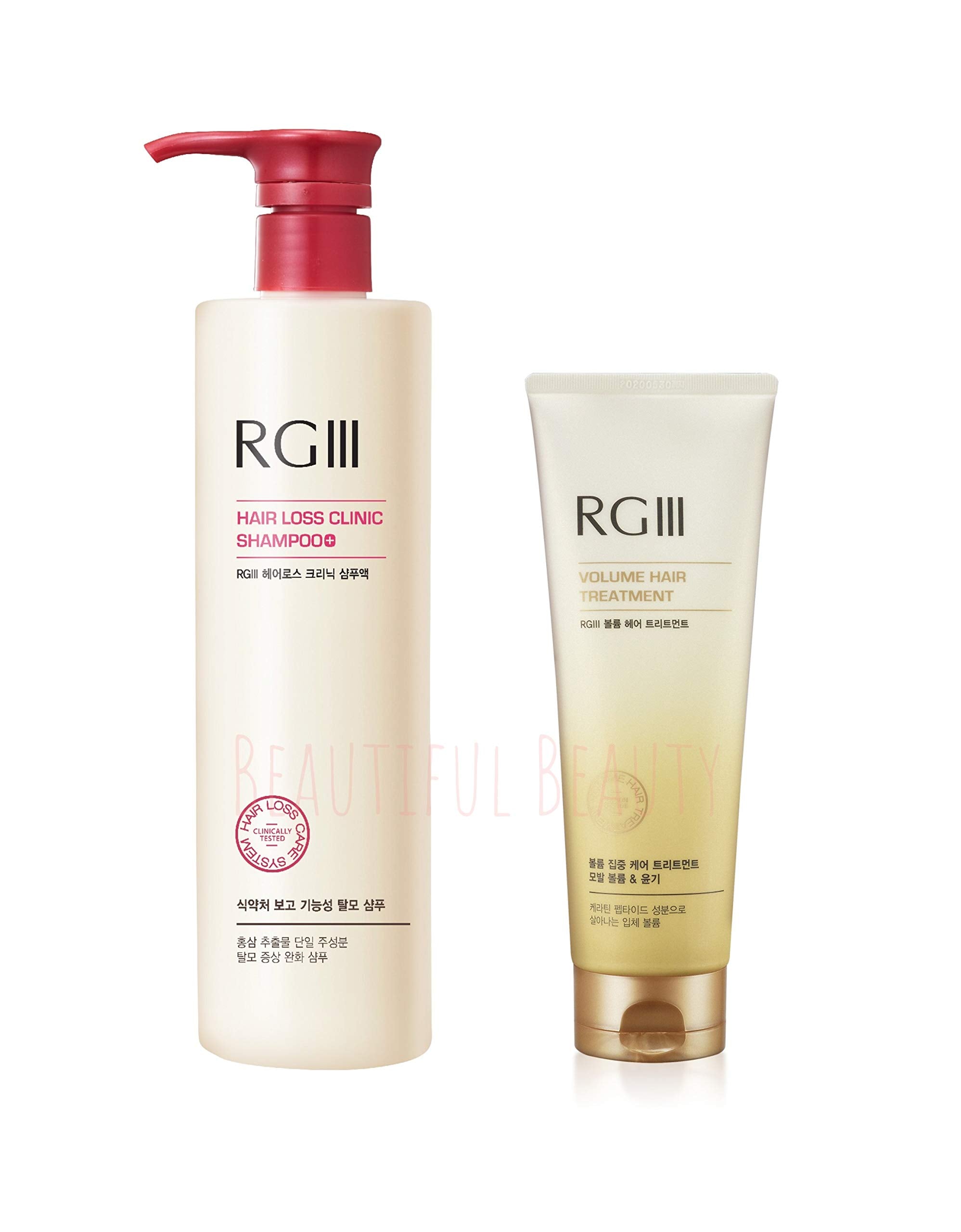 RGIII Red Ginseng Shampoo cap pour for easy daily use.