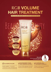 RGIII Red Ginseng Shampoo label highlights saponin benefits.