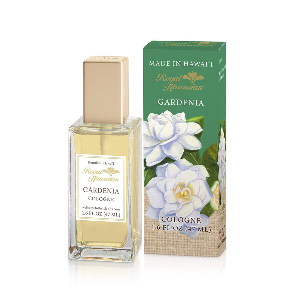 RH Gardenia Cologne Spray bottle on white background, tropical floral scent for everyday wear