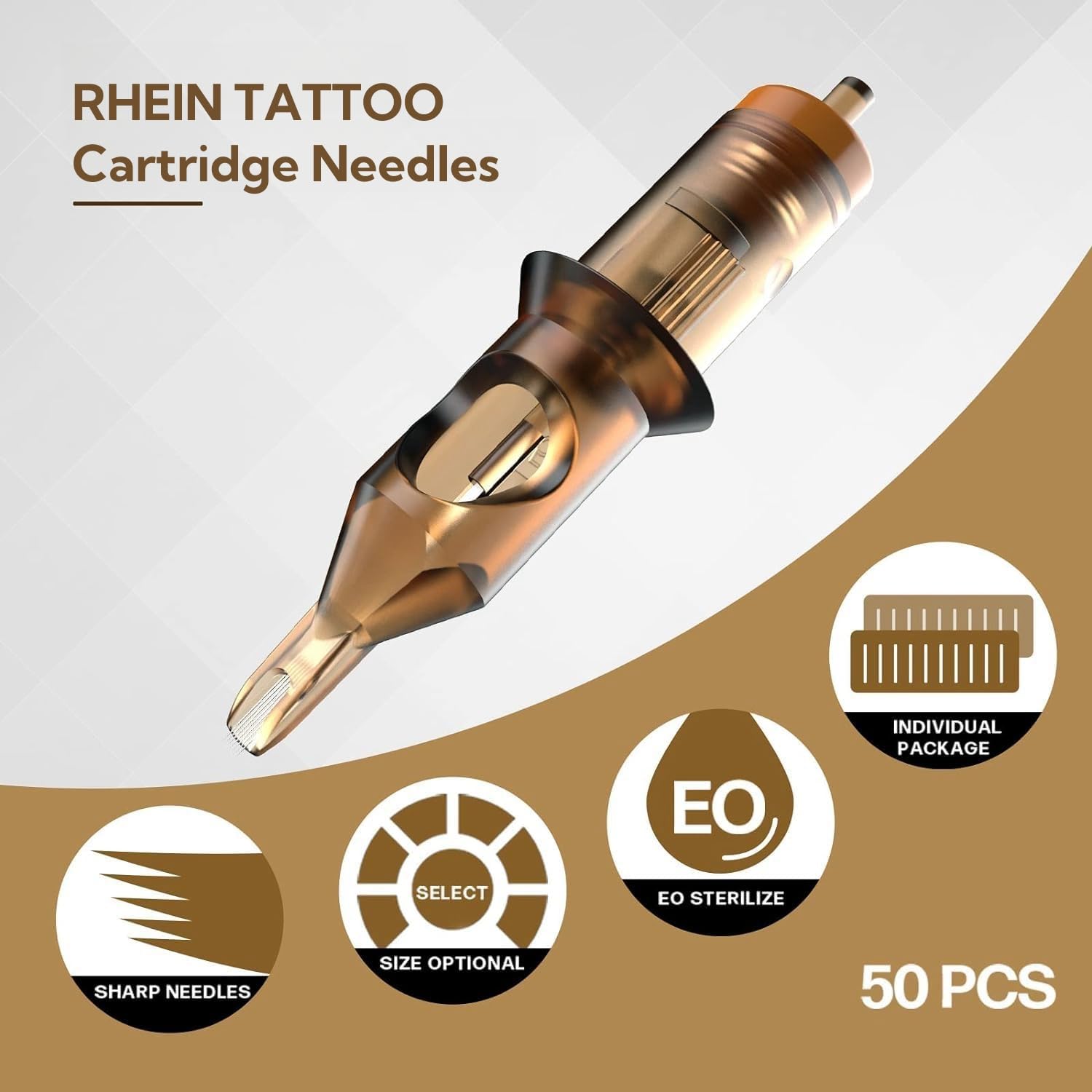 RHEIN EO-sterilized packaging ensures safety and cleanliness.