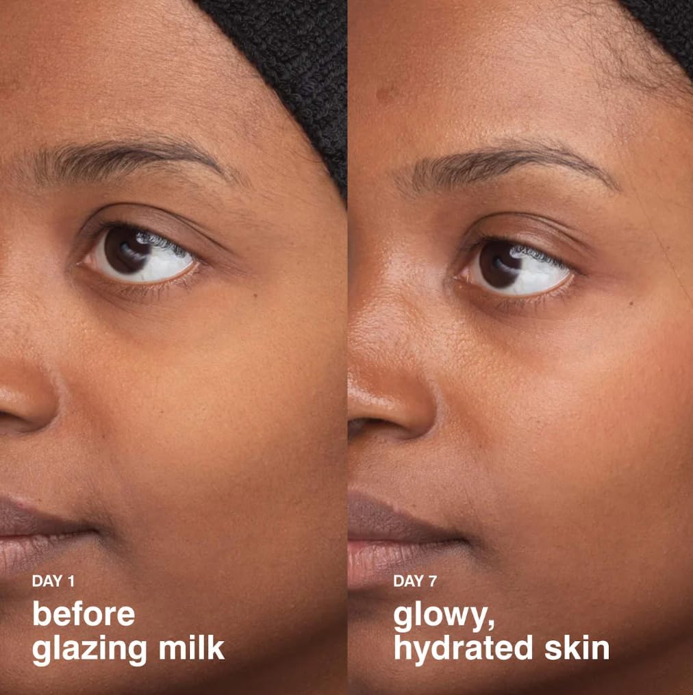 Rhode Glazing Milk after-cleansing ritual with gentle press for prep