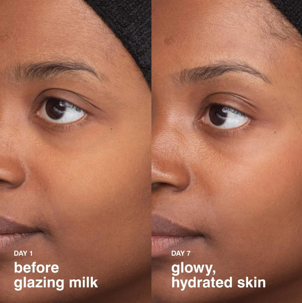 Rhode Glazing Milk after-cleansing ritual with gentle press for prep