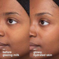 Rhode Glazing Milk after-cleansing ritual with gentle press for prep