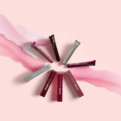 Close-up of Rhode Gloss Lip Tint Toast's glossy finish