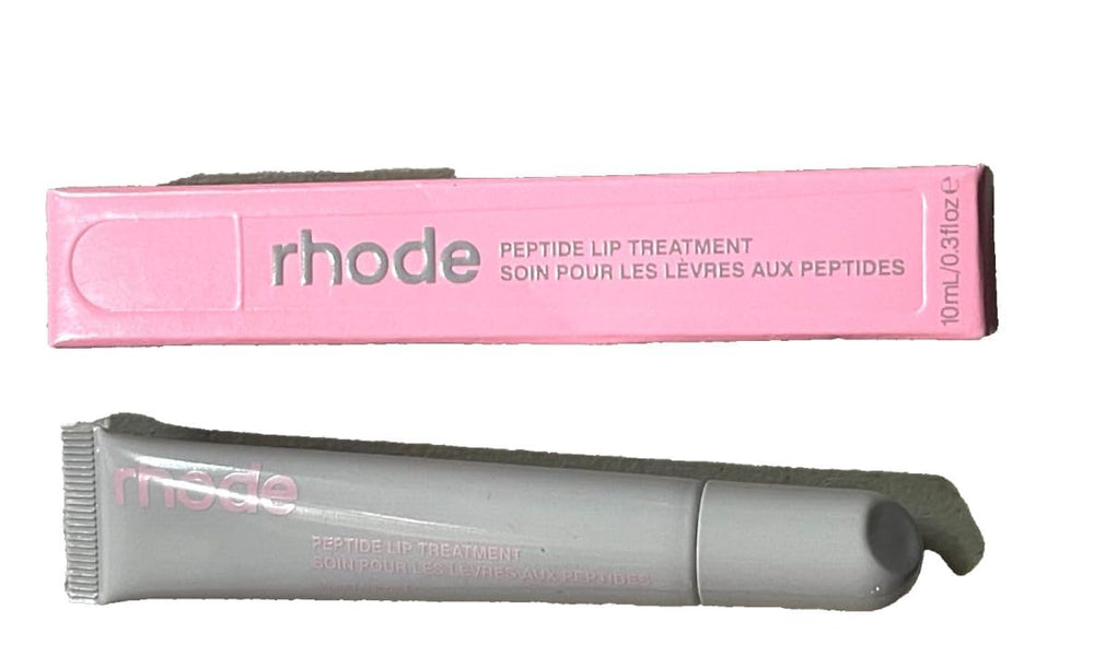 Rhode Lip Treatment Vanilla visual focus image shows hydration and glossy finish.