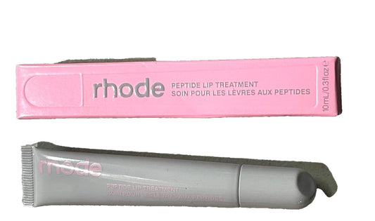 Rhode Lip Treatment Vanilla visual focus image shows hydration and glossy finish.