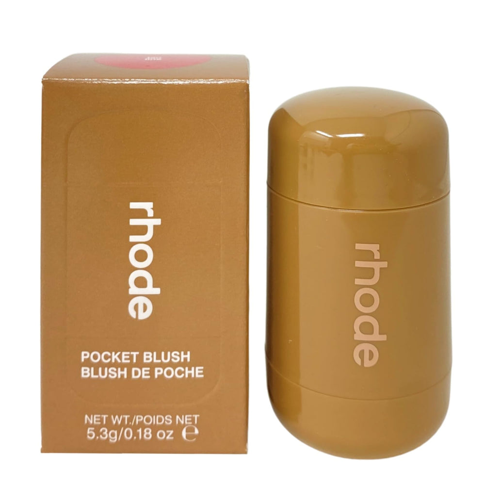 Rhode Pocket Blush Tan Line swatches show pinky-tan glow for everyday radiance.