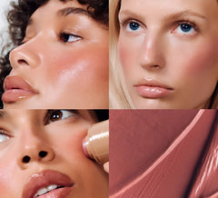 Rhode Pocket Blush Tan Line packaging close-up, showcasing compact design.