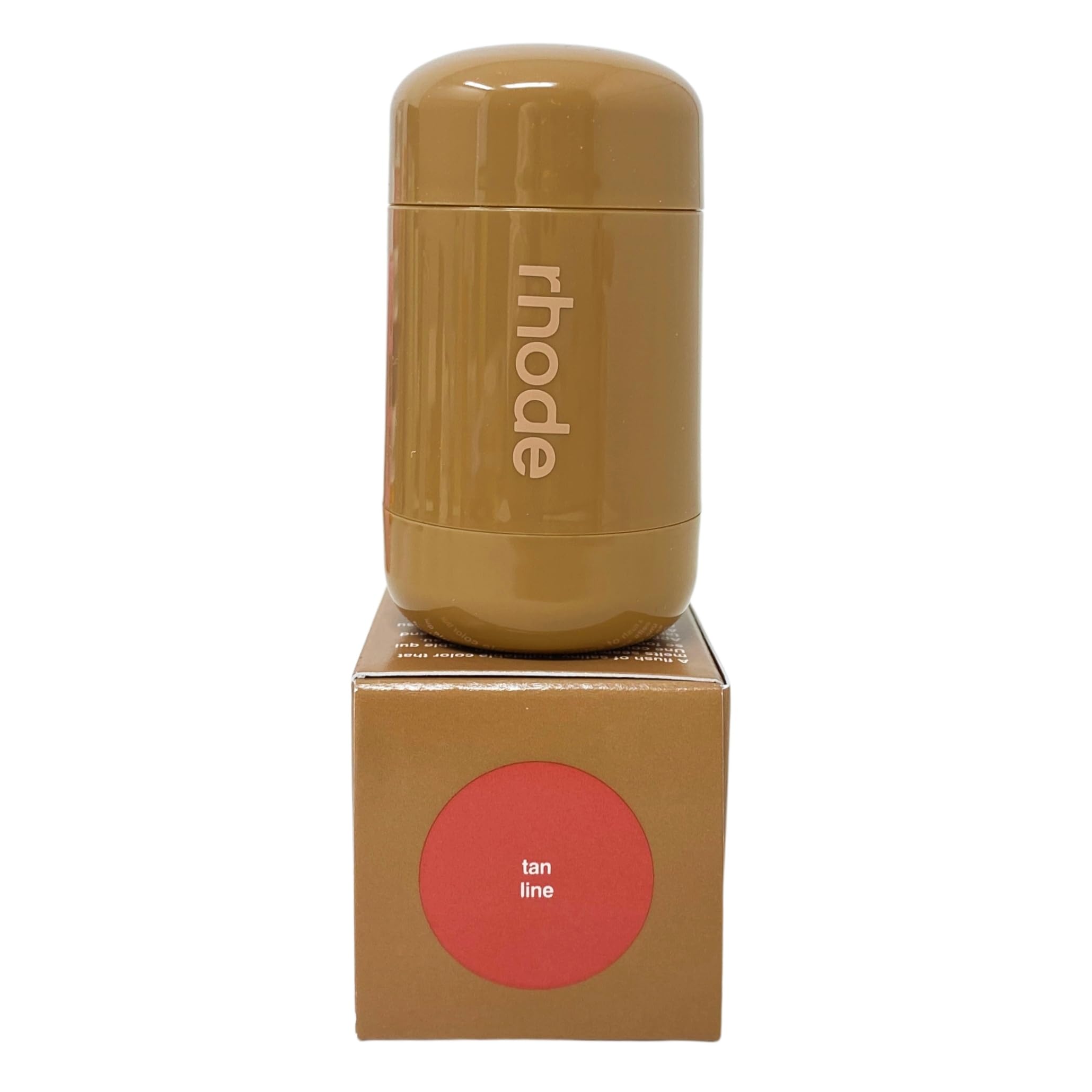 Rhode Pocket Blush Tan Line swatches demonstrating buildable color on skin.