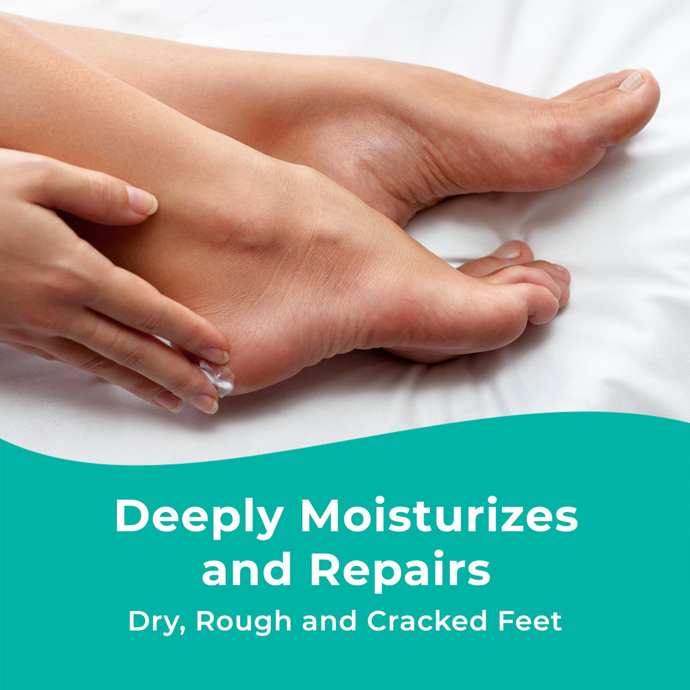 Richenna EZ Foot Cream texture close-up for daily hydration and smooth skin.
