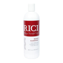 RICI Drench Conditioner bottle for curly hair with frizz control.