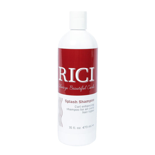 RICI Splash Shampoo bottle for curly hair with hydrating formula that hydrates curls