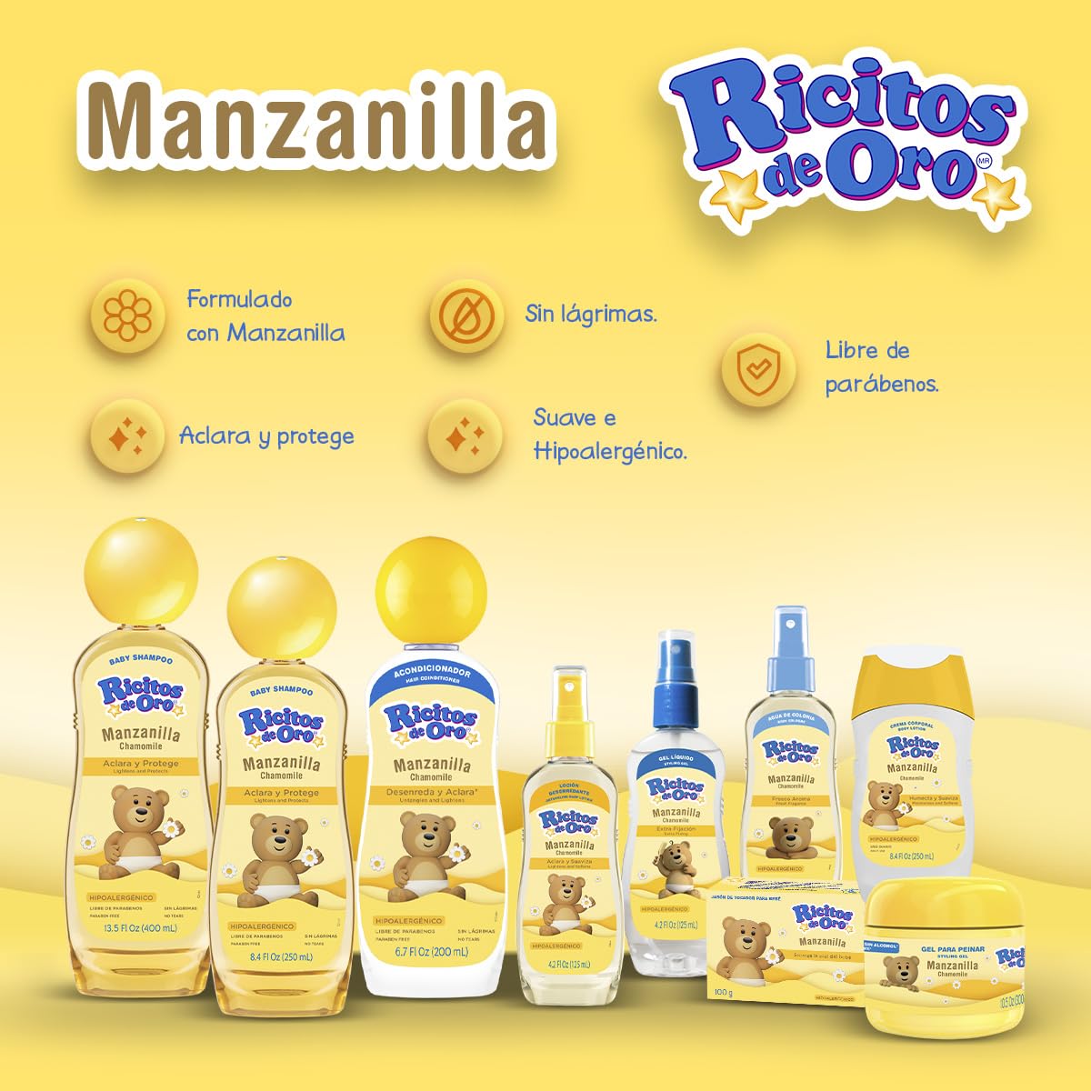 Ricitos de Oro Chamomile Clarifying Lotion texture on skin for subtle brightening