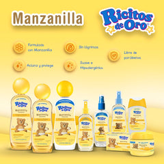 Ricitos de Oro Chamomile Clarifying Lotion texture on skin for subtle brightening