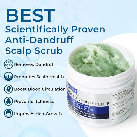 Rida Hair Anti Dandruff Scrub texture close-up with exfoliating grains.