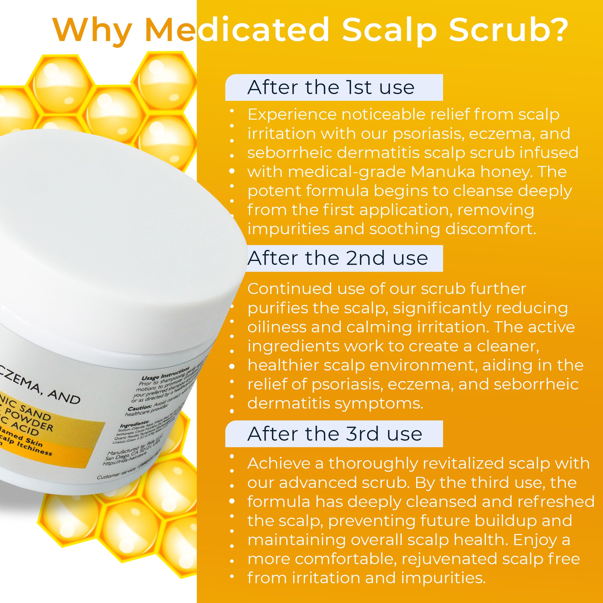 Rida Hair Anti Fungal Scrub foamy lather during shower on scalp