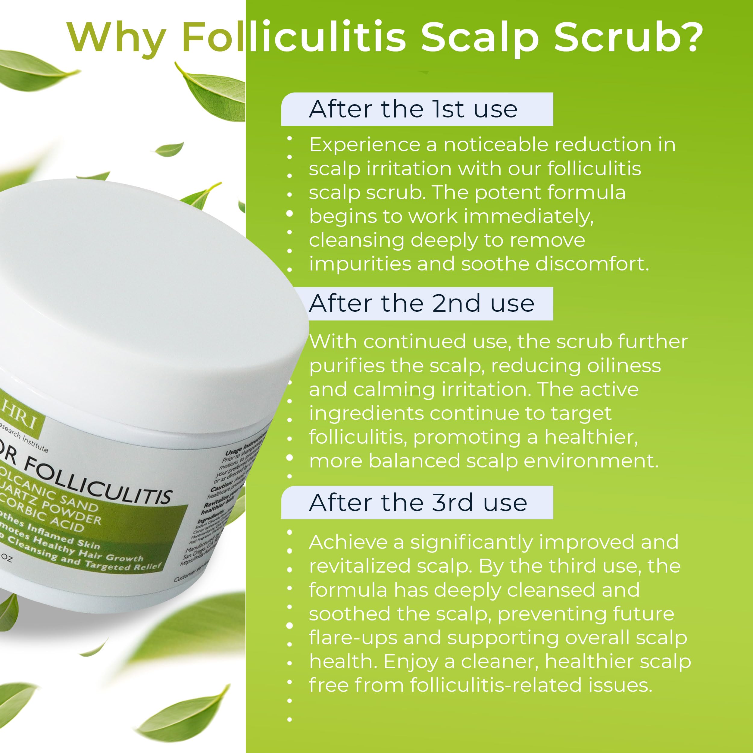 Rida Hair antifungal scrub being applied on scalp in pre-shampoo routine.