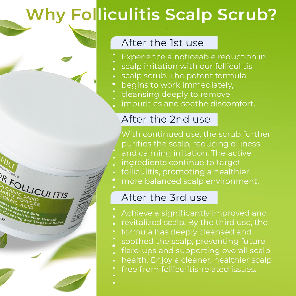 Rida Hair antifungal scrub being applied on scalp in pre-shampoo routine.
