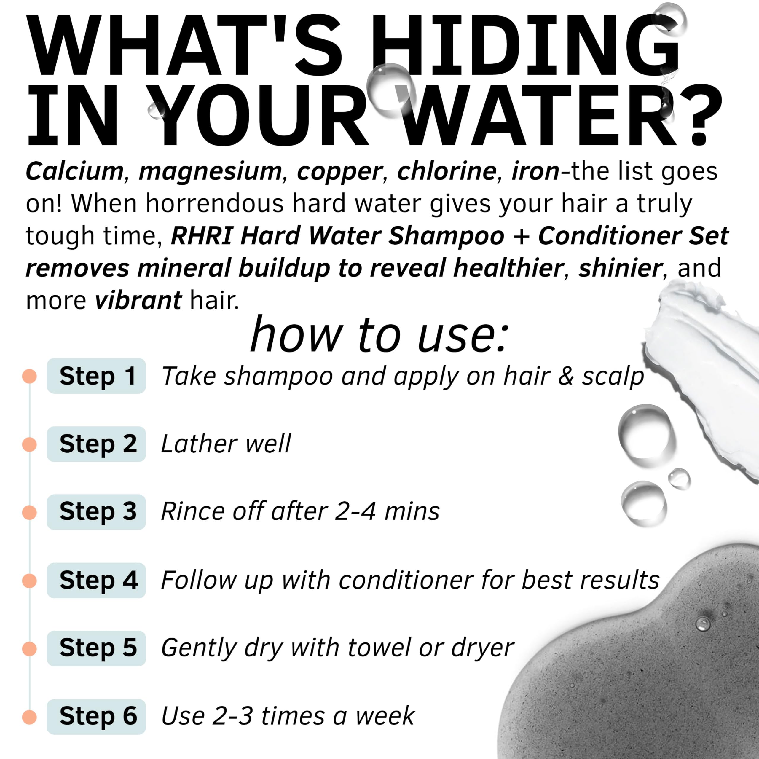 Rida Hard Water Detox Set bottles displayed for complete cleansing and nourishment