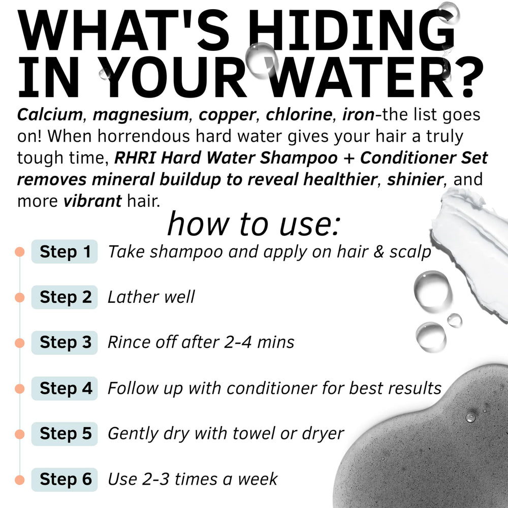 Rida Hard Water Detox Set bottles displayed for complete cleansing and nourishment