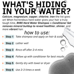 Rida Hard Water Detox Set bottles displayed for complete cleansing and nourishment