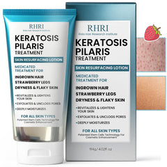 Rida Keratosis Pilaris Treatment bottle shows a hydrating formula for smoother skin.