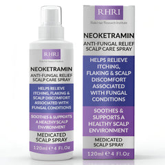Rida Neoketramin bottle close-up for daily scalp care