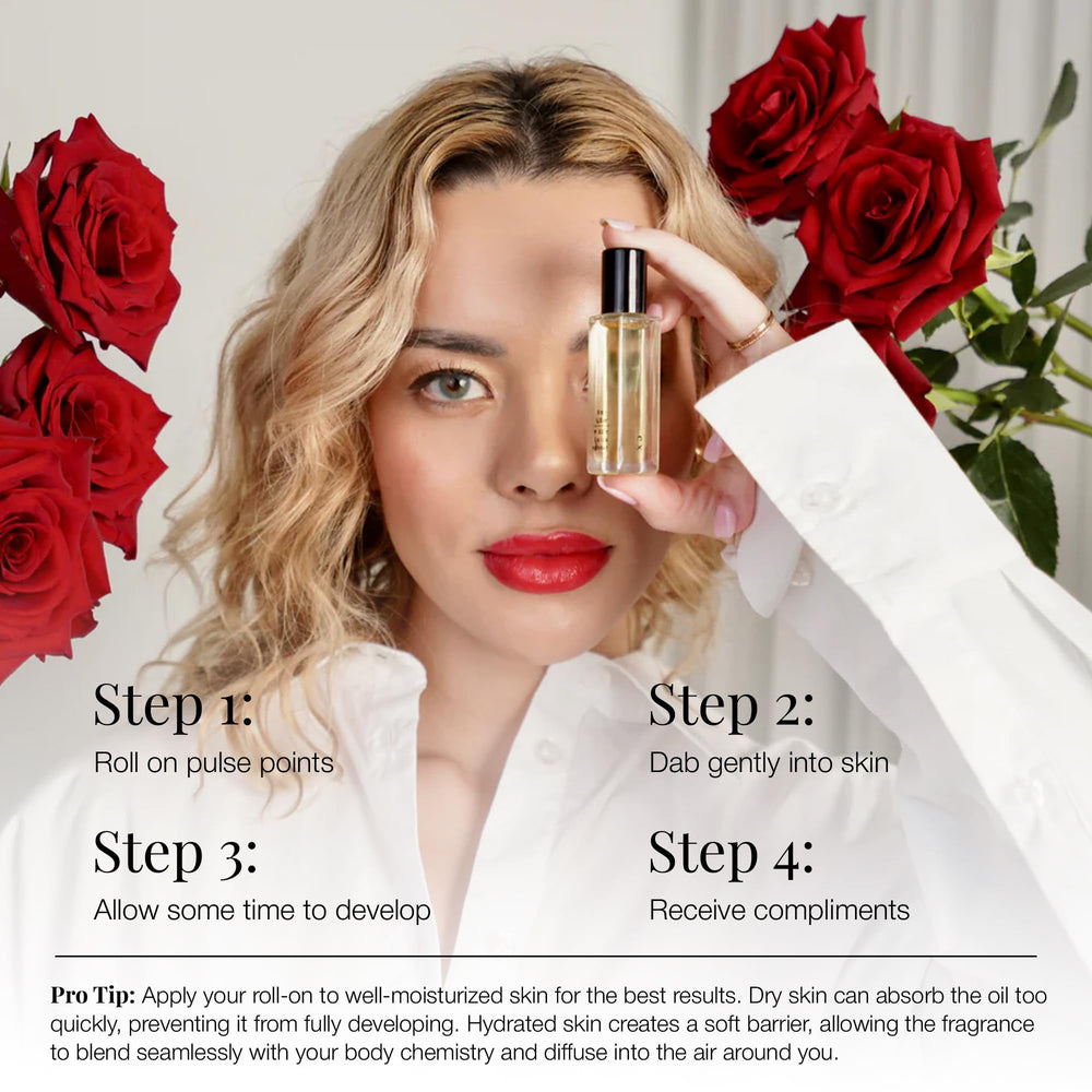 Riddle Ex Roll-On luxury packaging conveys premium everyday fragrance.