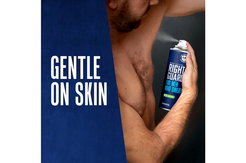 Right Guard Sport Fresh skin-friendly formula is gentle on daily underarm care