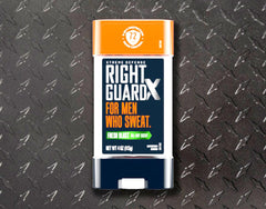 Skin-absorption view of Right Guard Xtreme Defense Gel Fresh Blast.