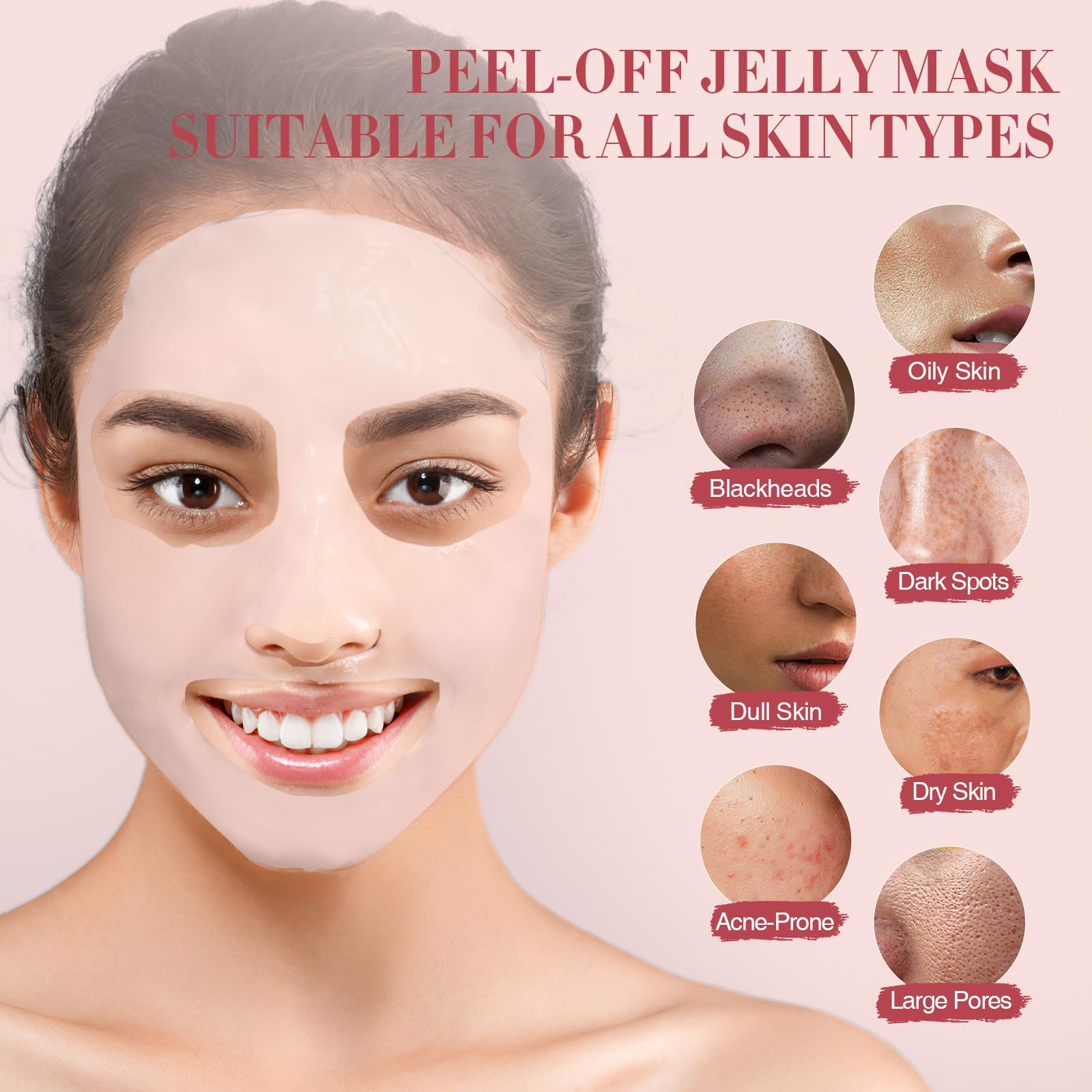 RIHAKO green tea jelly mask provides antioxidants and calm.