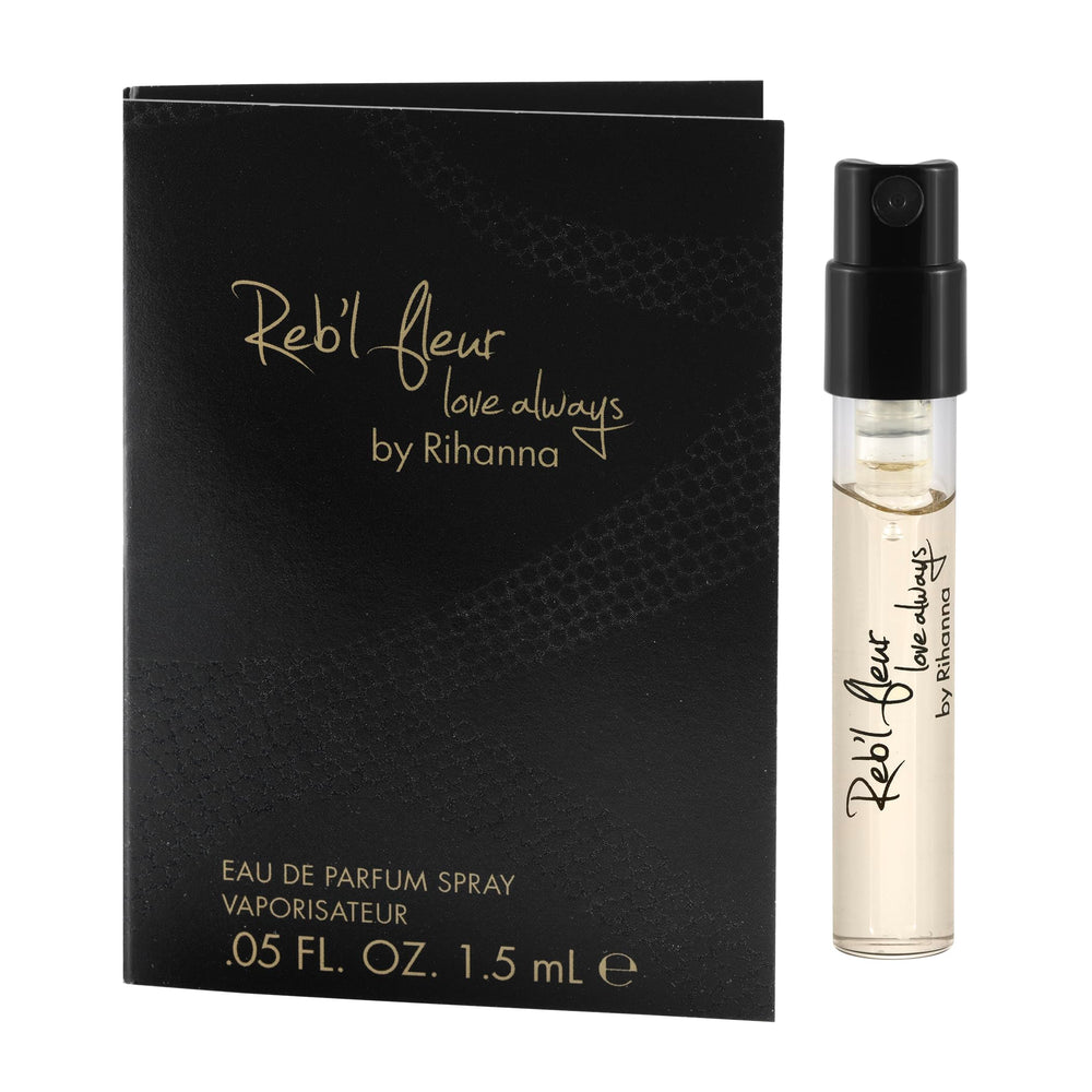 Rihanna sample set packaging shows five vials for easy gifting.