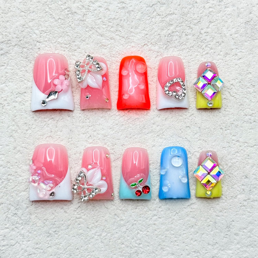 RIICFDD durable nails withstand typing and daily chores.